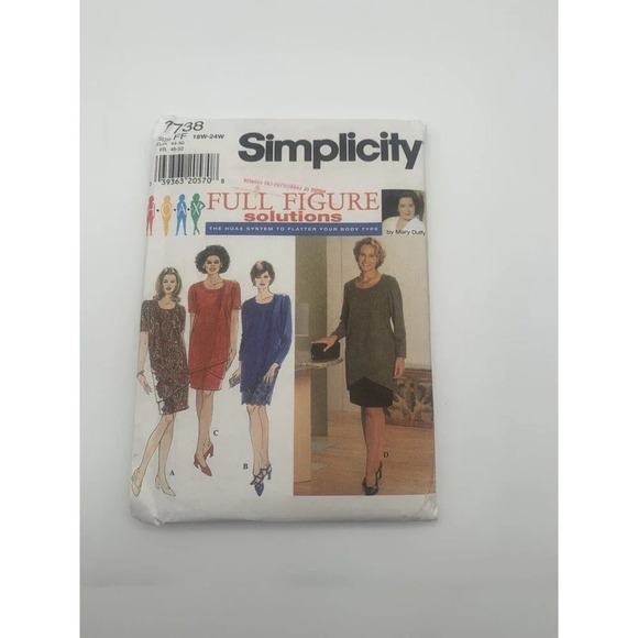 Simplicity 7738 Plus Size Skirt & Top Womens Size 18W 24W Sewing pattern Uncut - Picture 1 of 3